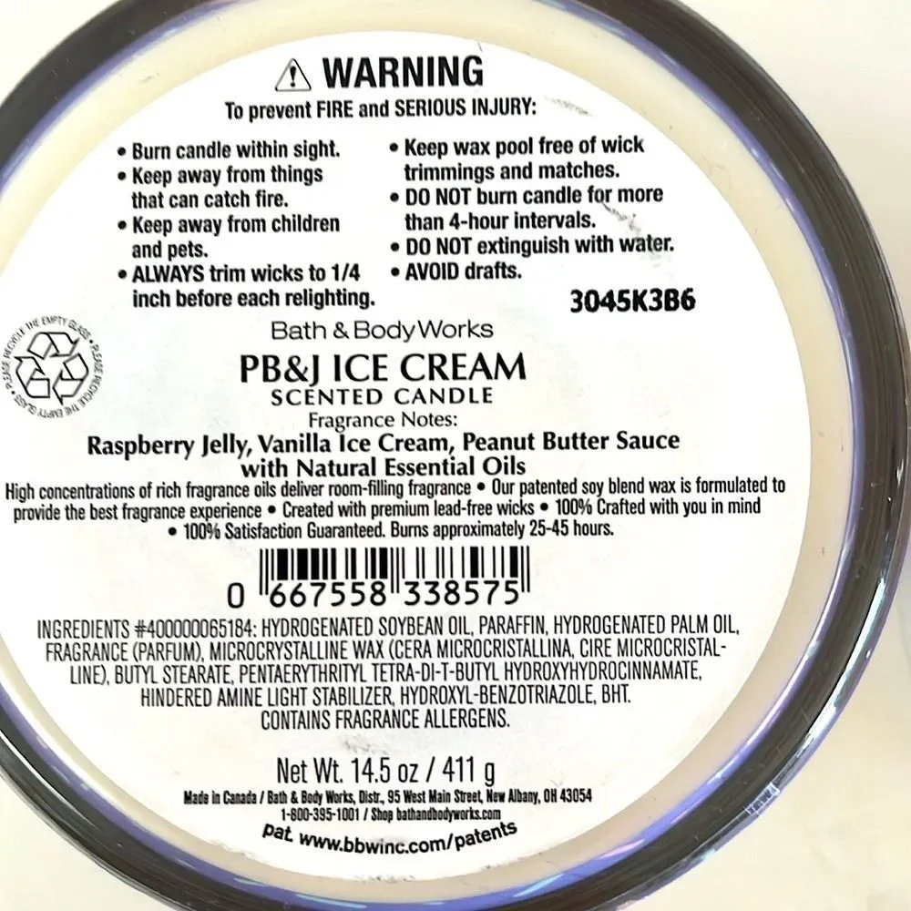 Bath & Body Works included limited photos